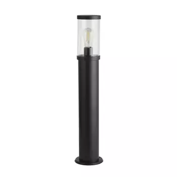 Lampadar exterior Searchlight BAKERLOO metal, plastic, negru, transparent, E27, IP44 - 8631-730