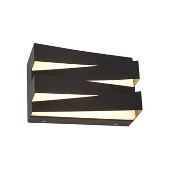 Aplica de perete Searchlight Section metal, negru, LED, 18W, 1448lm, 3000K - 86410BK