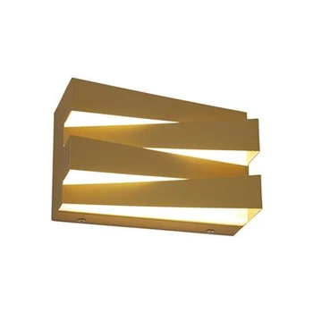 Aplica de perete Searchlight Section metal, auriu, LED, 18W, 1448lm, 3000K - 86410GO