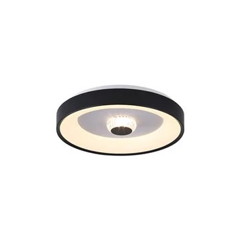 Plafoniera Searchlight Polka metal, plastic, negru, alb, LED, 30W, 3793lm, 3000K - 89735-38BK