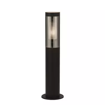Lampadar exterior Searchlight BATTON metal, plastic, negru, fumuriu, E27, IP44 - 93901-450BK