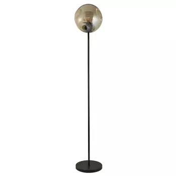 Lampadar Searchlight PUNCH metal, sticla, negru, sampanie, E27 - EU22122-1BK