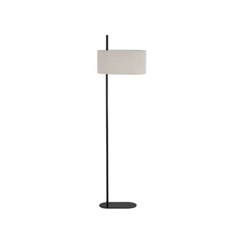 Lampadar Searchlight Hessian metal, textil, negru, alb, E27, 60W - EU30502BK