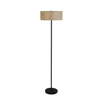 Lampadar Searchlight ISLA metal, hartie, negru, E27 - EU47812NA