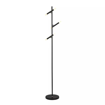 Lampadar Searchlight Wands metal, negru, LED, 14.02W, 342lm, 2700K - EU4869BK