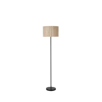Lampadar Searchlight MEADOW metal, natur, negru, bej, E27 - EU49713BK
