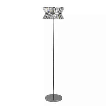 Lampadar Searchlight UPTOWN metal, cristal, crom, transparent, G9 - EU59411-3CC