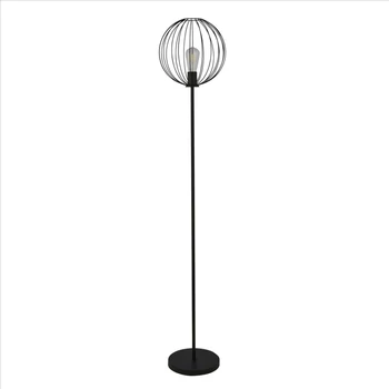 Lampadar Searchlight RONDO metal, negru, E27 - EU60832BK