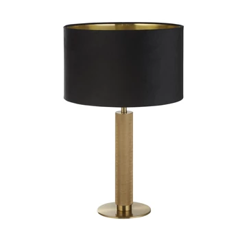 Veioza Searchlight LONDON metal, catifea, alama, negru, E27 - EU65721BK