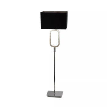 Lampadar Searchlight Aura metal, textil, crom, negru, E27, 60W - EU7959CC