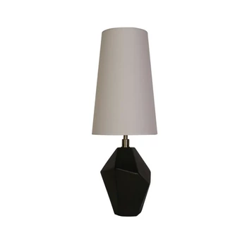 Veioza Searchlight APEX metal, rasina, negru, alb, E27 - EU88250BK