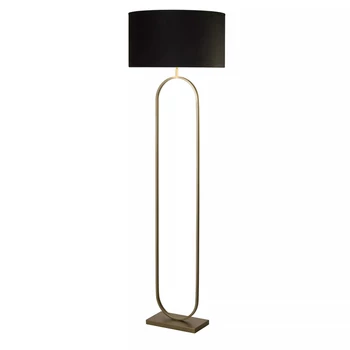 Lampadar Searchlight Modish metal, textil, bronz, negru, E27, 60W - EU95102BK