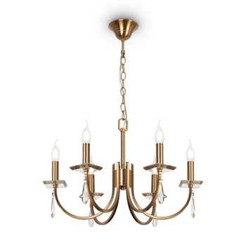 Candelabru FORTE metal, alama, E14 - H011PL-06BS