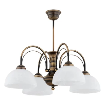 Candelabru Lemir OPAL metal, sticla, 4x E27 - O3394 W4 PAT