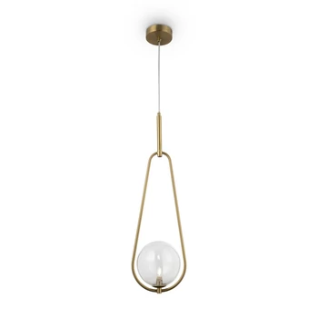 Pendul BUMBLE metal, sticla, alama, transparent, G9 - MOD054PL-01BS1