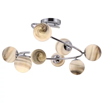 Plafoniera GALAXY metal, sticla, crom, E14 - MOD110PL-08CH