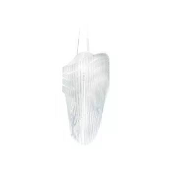 Pendul Slamp AVIA metal, Cristalflex, alb, transparent E27 - AVISL00WHF01T00000EU