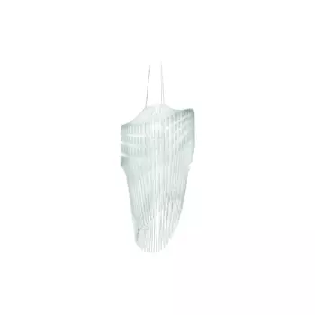 Pendul Slamp AVIA metal, Cristalflex, alb, transparent E27 - AVISS00WHF01T00000EU