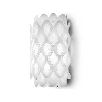 Aplica de perete Slamp CHARLOTTE metal, Cristalflex, Lentiflex, alb E27 - CHRWM00WHT00000000EU