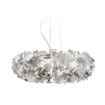 Pendul Slamp CLIZIA metal, Lentiflex, Cristalflex, fumuriu E27 - CLISL00FUM01T00000EU