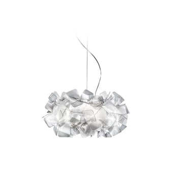 Pendul Slamp CLIZIA metal, Lentiflex, Cristalflex, fumuriu E27 - CLISS00FUM01T00000EU