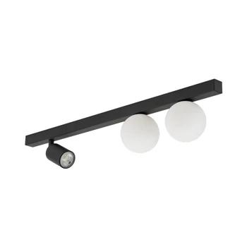 Plafoniera TK Lighting VOX metal, sticla, negru, alb, GU10+G9 - TK-10001