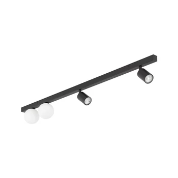 Plafoniera TK Lighting VOX metal, sticla, negru, alb, GU10+G9 - TK-10002