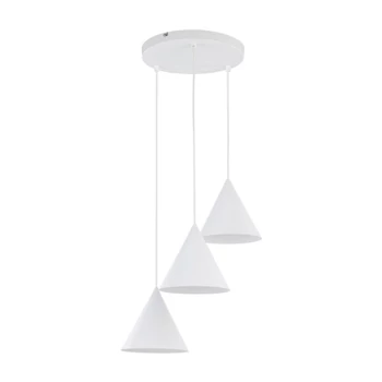 Pendul TK Lighting CONO metal, alb, E27 - TK-10012