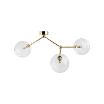 Plafoniera TK Lighting FAIRY metal, sticla, auriu, transparent, G9 - TK-10069