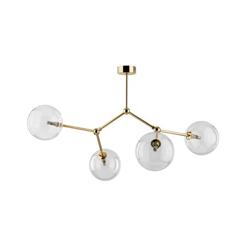 Plafoniera TK Lighting FAIRY metal, sticla, auriu, transparent, G9 - TK-10070
