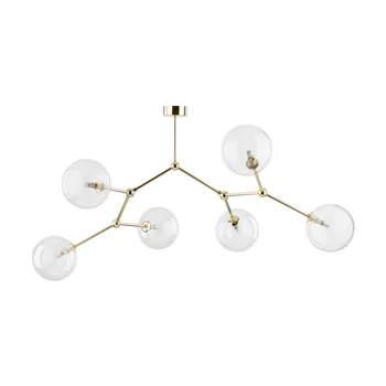 Plafoniera TK Lighting FAIRY metal, sticla, auriu, transparent, G9 - TK-10071