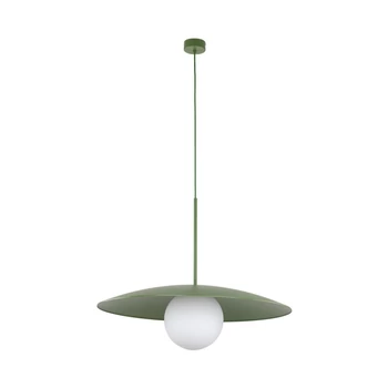 Pendul TK Lighting SLATE metal , sticla, verde, alb, E27 - TK-10909