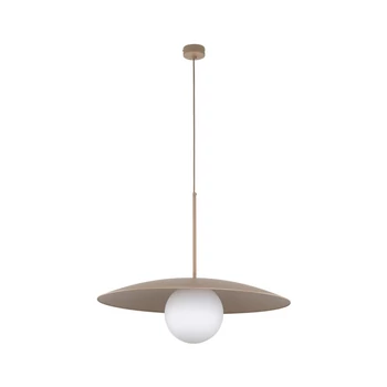 Pendul TK Lighting SLATE metal , sticla, bej, alb, E27 - TK-10910