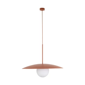 Pendul TK Lighting SLATE metal , sticla, caramiziu, alb, E27 - TK-10911