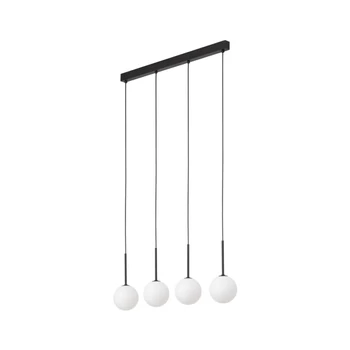 Pendul TK Lighting MARTIN metal, sticla, negru, alb, G9 - TK-4503