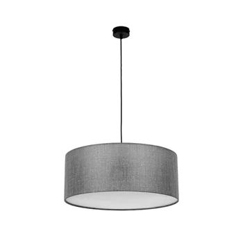 Pendul TK Lighting EARTH metal, textil, negru, grafit, E27 - TK-4654