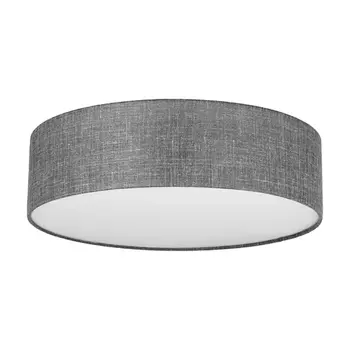 Plafoniera TK Lighting EARTH textil, plastic, grafit, alb, E27 - TK-4661