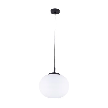 Pendul TK Lighting VIBE metal, sticla, negru, alb, E27 - TK-4804