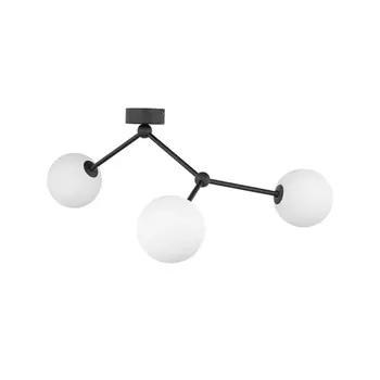 Plafoniera TK Lighting FAIRY metal, sticla, negru, alb, G9 - TK-4854