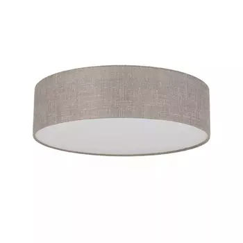 Plafoniera TK Lighting RONDO textil, hartie, bej, alb, E27 - TK-5637