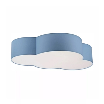 Plafoniera TK Lighting CLOUD textil, hartie, albastru, alb, E27 - TK-6071