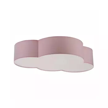 Plafoniera TK Lighting CLOUD textil, hartie, roz, alb, E27 - TK-6072