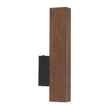 Aplica de perete TK Lighting TEO metal, lemn, negru, maro, LED, 3W, 3000K, 270Lm - TK-6613