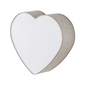 Aplica de perete TK Lighting HEART metal, plastic, textil, bej, E27 - TK-757