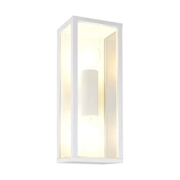 Aplica de perete exterior Trio GARONNE metal, sticla, alb, transparent, E27, IP44 - Trio-201860231