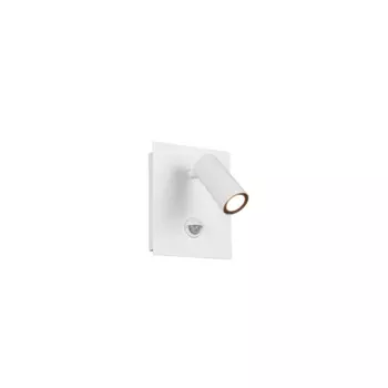 Aplica de perete exterioara cu senzor Trio TUNGA metal, alb, LED, 3000K, 4W, 420lm, IP54 - 222969131