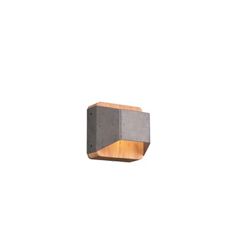 Aplica de perete Trio ARINO metal, lemn, nichel, maro, LED, 3000K, 4.3W, 430lm - 224810167