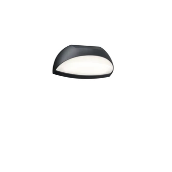 Aplica de perete exterioara Trio MUGA metal, plastic, antracit, alb, LED, 3000K, 5W, 700lm, IP54 - 228360142