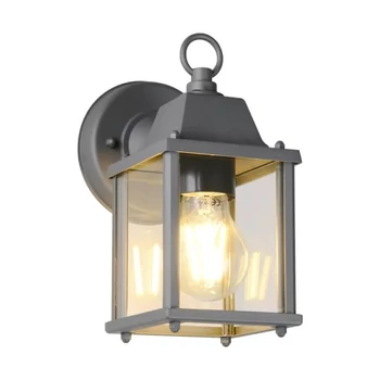 Aplica de perete exterior Trio MIRANDE metal, sticla, antracit, transparent, E27, IP23 - Trio-262260142
