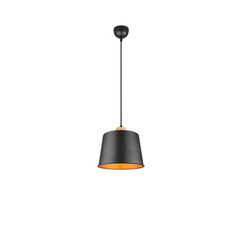 Pendul Trio HARRIS metal, lemn, negru, maro, E27 - 312700132